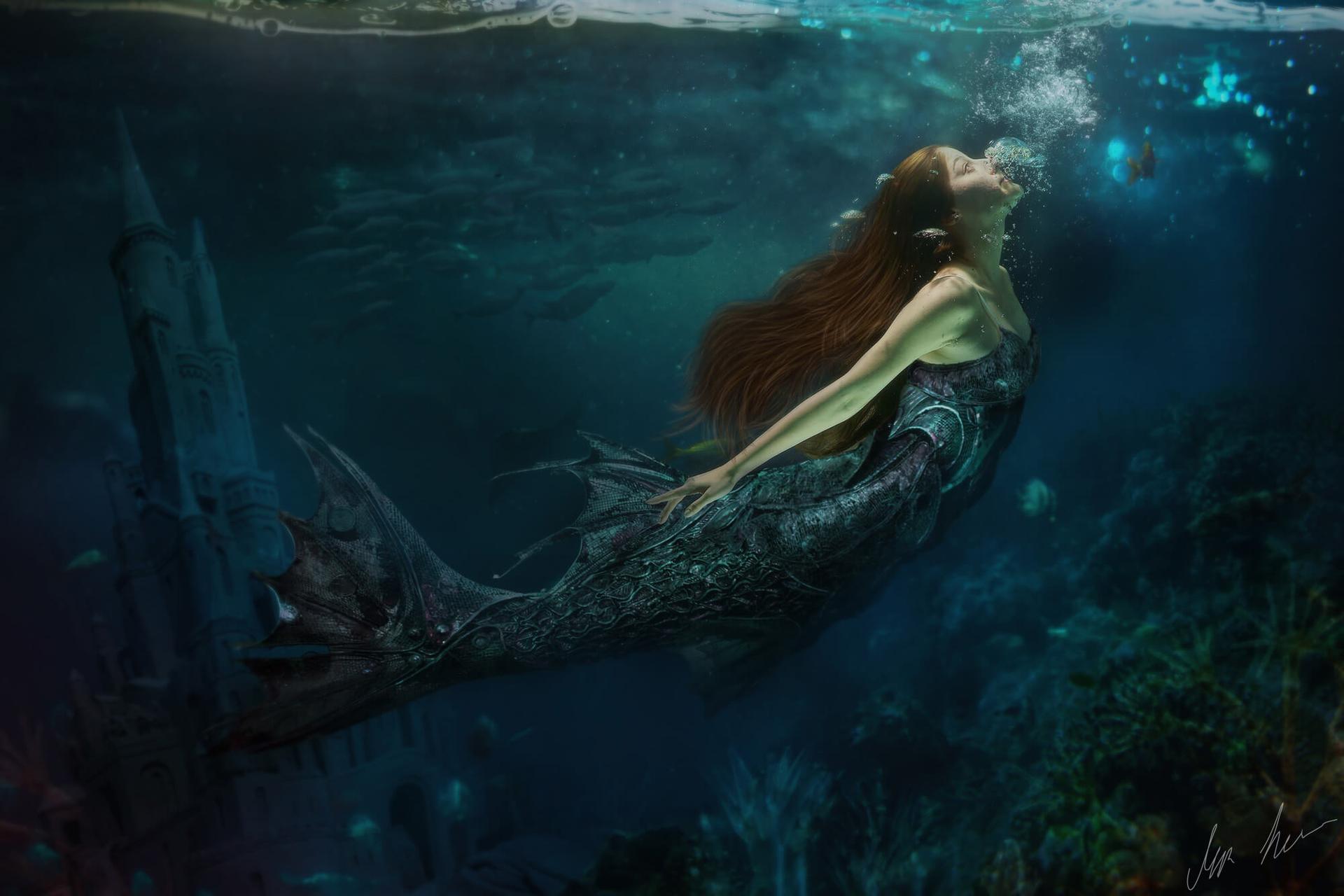 A fantasy art image titled Mermaid