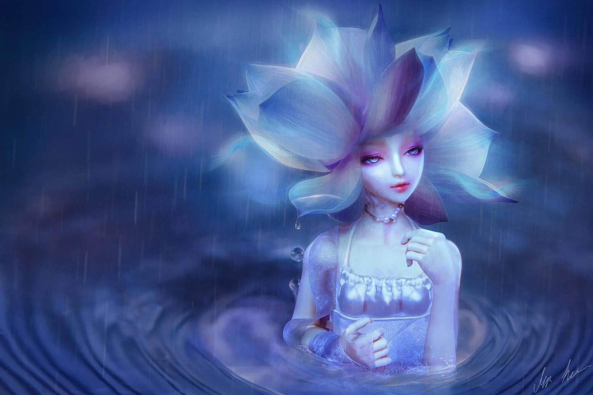 A fantasy art image titled Naiad